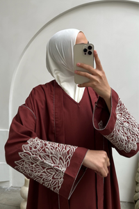 Katoenen abaya set met onderjurk