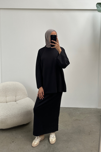 Comfy set met rok