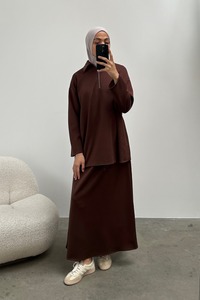 Comfy twinset met rits