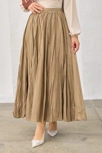 Maxi rok met textuur