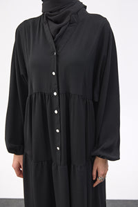 Maxi-jurk met knoopsluiting