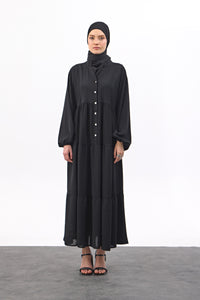 Maxi-jurk met knoopsluiting