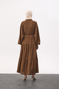 Maxi-jurk met knoopsluiting