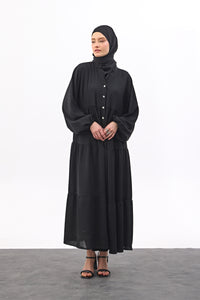 Maxi-jurk met knoopsluiting