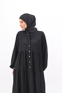 Maxi-jurk met knoopsluiting