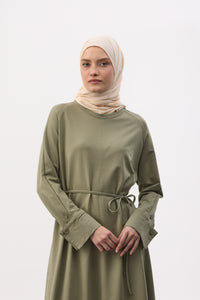 Comfy jurk met lint