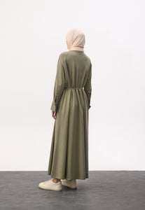 Comfy jurk met lint