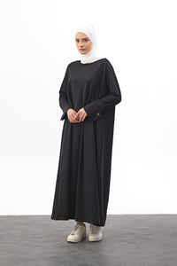 Comfy jurk met lint