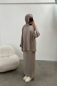 Comfy set met rok