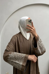 Katoenen abaya set met onderjurk
